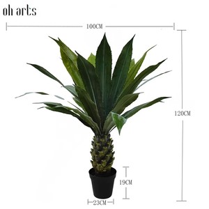 Fabricante Oh Arts, Venta al por Mayor de Plantas Artificiales de <span class=keywords><strong>Agave</strong></span> en Maceta para Decoración del Hogar - Product Image 2