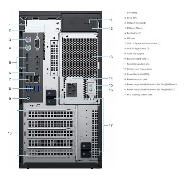 Serveur utilisé t40x station serveur tour pour réseau