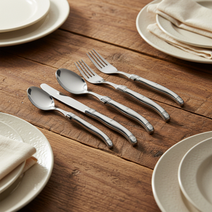 Nouvel arrivage : Ensemble de couverts Laguiole en acier inoxydable, style européen, durable, couteau à steak, cuillère, <span class=keywords><strong>fourchette</strong></span> - Product Image 2