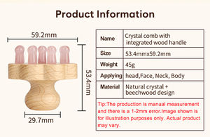 El Yapımı Çin Tarzı Erik Çiçeği Ahşap Gua Sha Yeşim Tarağı Zarif Sanat El İşi Bambu Kıl Salon Aracı Lüks Hediye Kutusu Ev İçin - Product Image 2