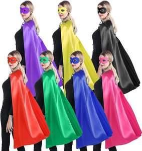 70x120 Capes pour adultes Capes de <span class=keywords><strong>super</strong></span>-héros imprimées avec logo personnalisé Costume monocouche en satin Cape de <span class=keywords><strong>super</strong></span>-héros pour adultes avec impression personnalisée - Product Image 2