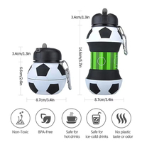 Gobelet pliable en silicone de style américain fait à la main multicolores pour le camping en plein air Accessoire de voyage de qualité alimentaire pour le camping