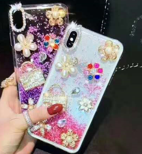 เคสโทรศัพท์ <span class=keywords><strong>iPhone</strong></span> Xr X <span class=keywords><strong>Xs</strong></span> <span class=keywords><strong>6</strong></span> 7 8 11 12 13 14 15 16 17 Plus Pro Max แบบ 3 มิติ ประดับเพชรแฮนด์เมด ดีไซน์ของเหลวไหลวิบวับ - Product Image 5