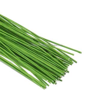 <span class=keywords><strong>Alambre</strong></span> de hierro cubierto de papel verde y <span class=keywords><strong>blanco</strong></span> de 24 pulgadas y 60cm, <span class=keywords><strong>alambre</strong></span> de hierro floral <span class=keywords><strong>para</strong></span> <span class=keywords><strong>manualidades</strong></span> hechas a mano y flores - Product Image 2