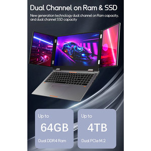 Nueva Laptop con Pantalla Táctil de 16 Pulgadas, Tres Pantallas, <span class=keywords><strong>Intel</strong></span> <span class=keywords><strong>Core</strong></span> <span class=keywords><strong>I7</strong></span> de 12.ª Generación, DDR4 de 64 GB, SSD de 4 TB, para Juegos y Negocios, Nueva - Product Image 4