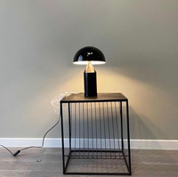 Lampe de Chevet Moderne Nordique Minimaliste de Luxe AC E14 en Fer Doré avec Commande Tactile, Design Champignon Nouveauté, Lumière Blanc Chaud, Garantie 2 Ans