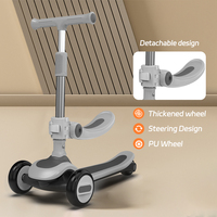 Nouvelle conception à trois roues en aluminium et garçons filles coup de pied push à roues en plastique pliable pour les enfants 3 roues trix scooter avec un grand prix