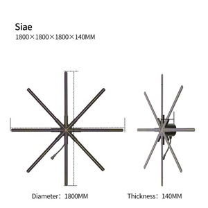 <strong>3D</strong> <strong>Hologram</strong> Fan 180cm Commercial Advertise LED <strong>Hologram</strong> Display Projector Transmit <strong>Picture</strong> Video <strong>3D</strong> <strong>Hologram</strong> Projector Fan - Product Image 2