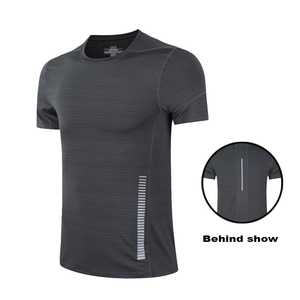 Nhà Sản Xuất Chuyên Nghiệp Của Người Đàn Ông Của Nén Phòng Tập Thể Dục Thể Thao T-Shirts Thoáng Khí Mỏng Phù Hợp Với Chạy Tee 2Pcs Moq - Product Image 3