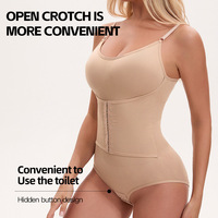 Body gainant sans couture en nylon pour femme, avec double rangée de boutons, contrôle ferme de la taille et du ventre, et dos sculptant, vente en gros personnalisée