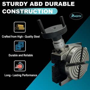 Mesa Giratoria de Hierro Fundido de 4 Pulgadas (100 mm) de Diámetro, 4 Ranuras, Componente Esencial para Fresadoras con Núcleo de Cojinete de Motor - Product Image 4