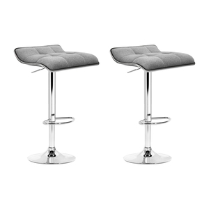 <span class=keywords><strong>Tabouret</strong></span> <span class=keywords><strong>de</strong></span> comptoir pivotant réglable en acier inoxydable, pour la cuisine <span class=keywords><strong>de</strong></span> Cocktail, gris, rembourré - Product Image 2
