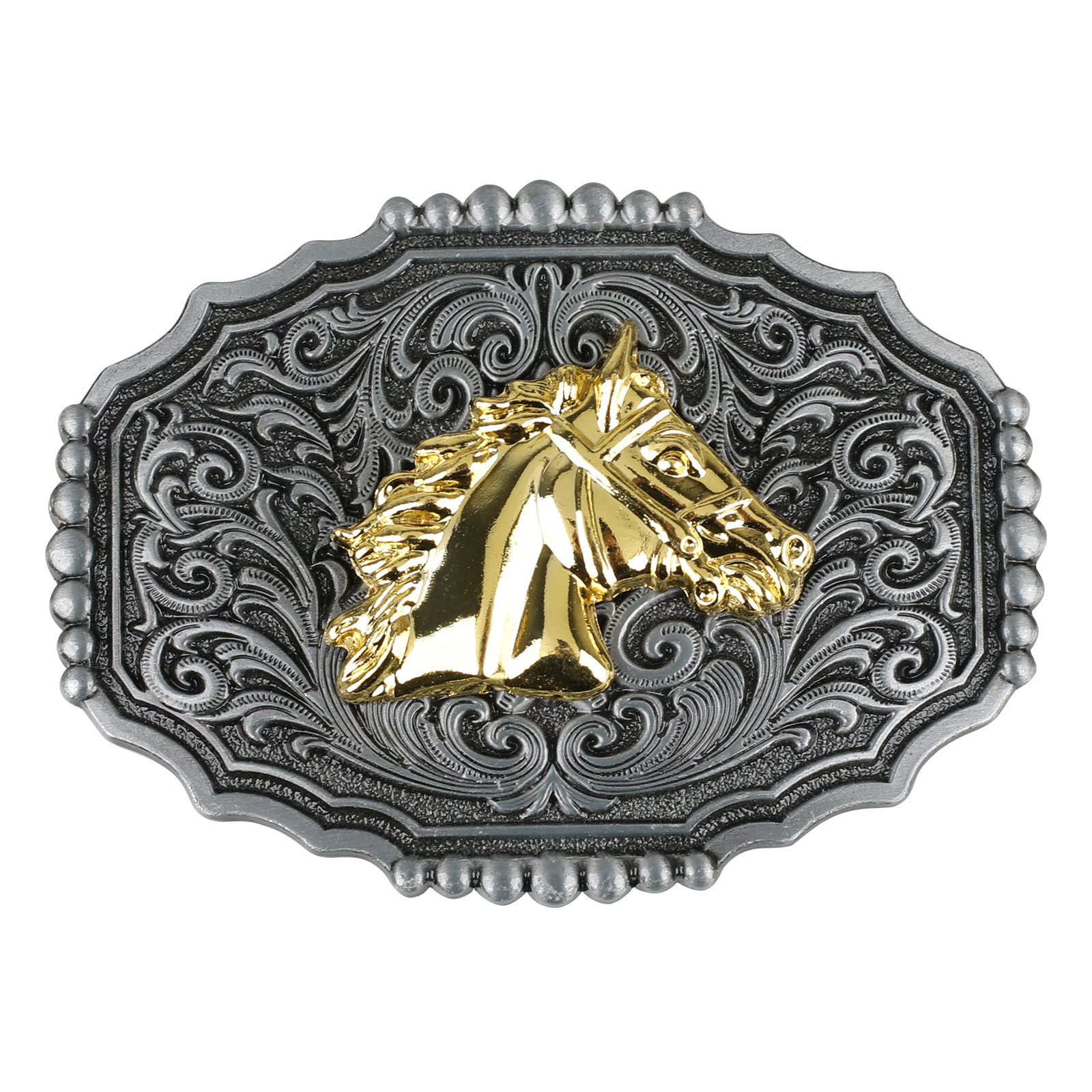 Golden horse head 05