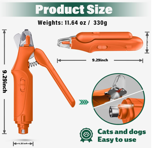 Prix de gros Accessoires pour animaux de compagnie 2-en-1 <span class=keywords><strong>Coupe</strong></span>-ongles et polisseur électrique automatique pour chats en plastique écologique - Product Image 5