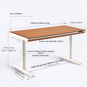 Durable Single Motor Height-Adjustable Electric Standing 1200 700 Metal Legs Foldable Design Computer <strong>Desk</strong> - Product Image 6