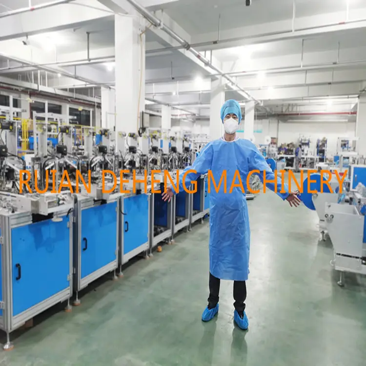 Avental de tecido não-tecido, capacidade de produção 15-25 pçs/min