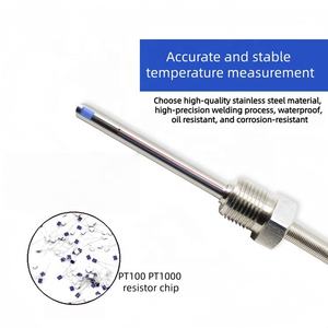 เทอร์โมคัปเปิลแบบหุ้มเกราะ K ประเภท1200C โพรบสเตนเลสทางอุตสาหกรรมดัดเซ็นเซอร์อุณหภูมิสูง - Product Image 5