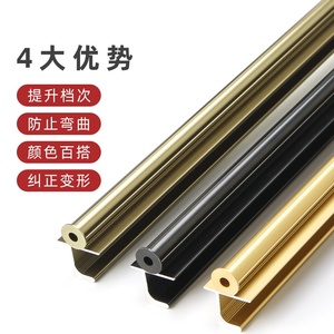 Seven-Character Pattern Aluminum Alloy Furniture Handle for Drawer <b>Cabinet</b> Kitchen-Durable Anti-Deformation Straightening - Product Image 3
