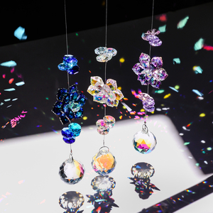 Cristaux colorés Sun Catcher Suspendus Suncatchers <span class=keywords><strong>Lustre</strong></span> Lampes Lumière Pendentif Prismes Ornement Suspendu - Product Image 3