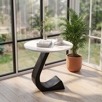 Canapé de salon moderne et minimaliste de luxe léger, table basse en ardoise, table de chevet haut de gamme, créative, sans assemblage