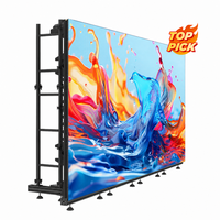 Mur vidéo LED 4K HD P2.5 à louer avec double alimentation de secours, signal ininterrompu, écran sans panne, affichage intérieur/extérieur pour scène
