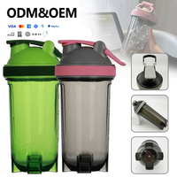 Gobelet à eau sportif avec logo personnalisé, 500 ml, gobelet à protéines, résistant aux chutes et durable, transparent, gobelet à protéines portable pour la salle de sport