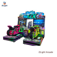 Machine d'arcade moto 5Dx à commande directe d'usine, simulateur de course 2 joueurs, jeu à monnayeur pour parc d'attractions