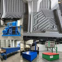 Machine de thermoformage industrielle à vis simple pour feuilles de TPE, tapis de sol de voiture, avec contrôle PLC, haute productivité pour la production