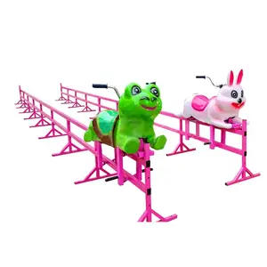 Barato parque de diversões equipamentos poder humano corrida jogos fazendas animal feliz tartaruga e coelho corrida na pista
