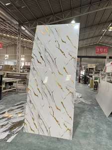 High Glossy 4x8 Marble TV Background Wall <strong>Panel</strong> Waterproof Flexible 3mm PVC Sheet UV Printed Decorative Interior Wall <strong>Panel</strong> - Product Image 3