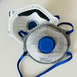 <span class=keywords><strong>Masque</strong></span> de protection anti-particules non tissé 4 plis <span class=keywords><strong>FFP2</strong></span> NR <span class=keywords><strong>en</strong></span> forme de coupelle avec serre-tête, masques anti-poussière à valve respiratoire <span class=keywords><strong>EN</strong></span> <span class=keywords><strong>149</strong></span> - Product Image 2