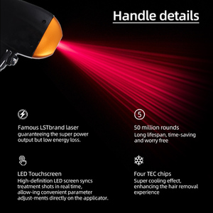 Dispositivo di Bellezza Multifunzionale 1000W 755*808*1064nm con Raffreddamento a Ghiaccio per Depilazione e Rimozione Pigmenti Tatuaggi con <span class=keywords><strong>Laser</strong></span> Pico - Product Image 4
