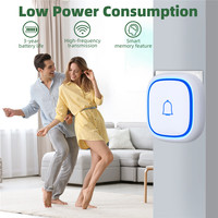 Timbre Inalámbrico Fácil de Instalar, Resistente al Agua IP55, para Hogar y Oficina