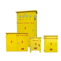 Cajas de Distribución y Gabinetes de Enchufes Móviles Temporales Personalizados de Guangzhou, Resistentes al Agua, para Obras de Construcción de Nivel Primario y Secundario