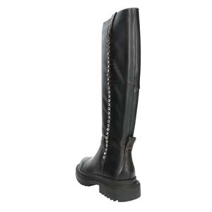 Bottes hautes pour femme Manufacture D'Essai en cuir noir avec détails en cristal - Product Image 2