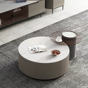 Đồ Nội Thất Phòng Khách Rock Tấm Thép Không Gỉ Vòng Bàn Cà Phê Ánh Sáng Thiết Kế Sang Trọng Cho Lớn Và Nhỏ Gia Đình Căn Hộ - Product Image 4