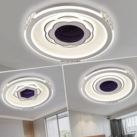 Moderne 3D Hexagone Nordique Mode LED Plafonniers Romantique Feux D'artifice Forme pour Salon Chambre Étude Blanc Nouvelle Surface