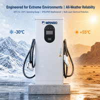 Borne de recharge rapide DC pour véhicules électriques 120 kW à double pistolet, CCS2, OCPP 1.6, certifiée CE