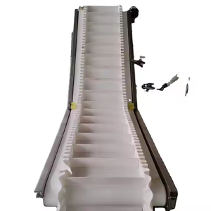 Inclined PVC Belt Conveyor <strong>Elevator</strong> for Food and Packaging Lines - Product Image 1