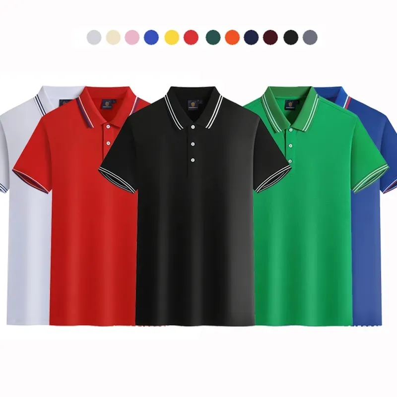 OEM Polo T-shirt Personalizado Bordado Impressão Trabalho Logotipo Marca Design Polo Golf T-shirt dos homens