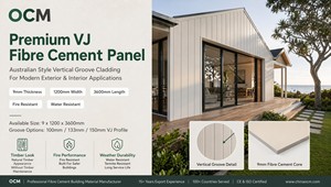 Panel de Fibrocemento Ranurado Vertical AS/NZS de 133 mm, 9*1200*2400/3000/3600, Revestimiento de Pared Exterior, Revestimiento Interior para Viviendas - Product Image 3