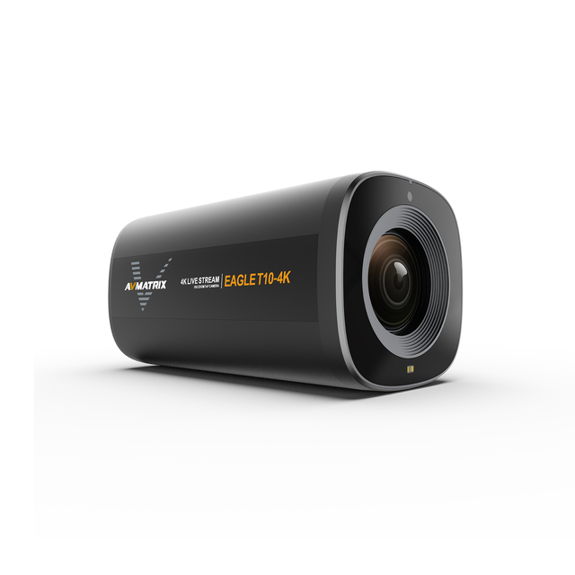 AVMATRIX Eagle T10-4K 4K Live Stream Camera with 10X Optical Lens Zoom TOF Autofocus HDMI USB 2160P Output CMOS Imaging Sensor