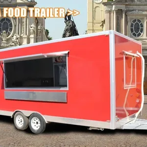 Groothandel Food Trucks Mobiele Fastfood Bbq Roker Grill Automaat Outdoor Mobiele Food Trailer Te Koop