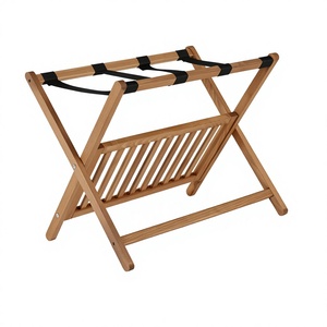 Highest Quality Wooden Folding <b>Suitcase</b> Stand Customized Size And Shape Luggage Rack For Hotel Accessories - Product Image 1