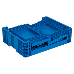 Folding Crate Rectangle Shape Foldable Design Economical Plastic Folding Box Logistics Crate Used In Aquaculture Industry