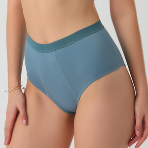 Sous-vêtements pour femmes grande taille, respirants, en coton peigné, sans couture, écologiques, séchage rapide, logo personnalisé, 10 couleurs, taille basse - Product Image 2