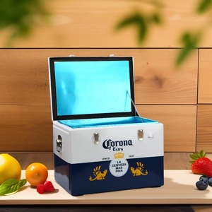 Corona thép không gỉ thực phẩm và đồ uống hộp mát công suất lớn kim loại xách tay 60 lít cắm trại phong cách Mỹ băng ngực - Product Image 3
