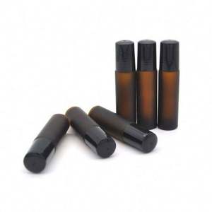 Frascos de Vidrio Ámbar Transparente de 1ml, 2ml, 3ml, 5ml, 10ml, 15ml con Rodillo Metálico para Aceites Esenciales y Perfumes, Personalizables con Estampado en Caliente - Product Image 1