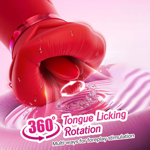 ऐप नियंत्रित चूसने घूर्णन जीभ लिकिंग गुलाब वाइब्रेटर सिलिकॉन यूएसबी रिचार्जेबल वाटरप्रूफ जी-स्पॉट ओरल सेक्स खिलौने महिलाओं के लिए - Product Image 4