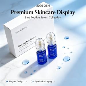 เซรั่มบำรุงผิวหน้าสูตรพิเศษ Private Label 2026 OEM GHK Blue Peptide ช่วยเติมความชุ่มชื้น ฟื้นฟูเกราะป้องกันผิว ลดเลือนริ้วรอย - Product Image 3